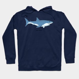 Daddy Shark Great White Shark Design Hoodie